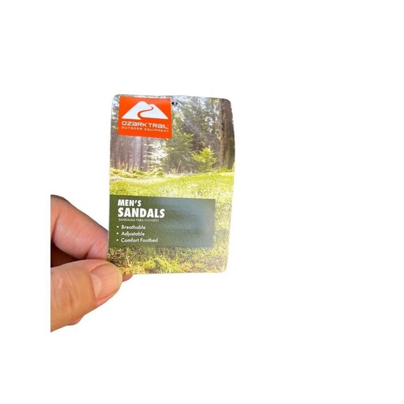 NEW Ozark Trail Men's SIZE 13 Outdoor Trek Ankle Strap Sandals Black - Picture 3 of 7